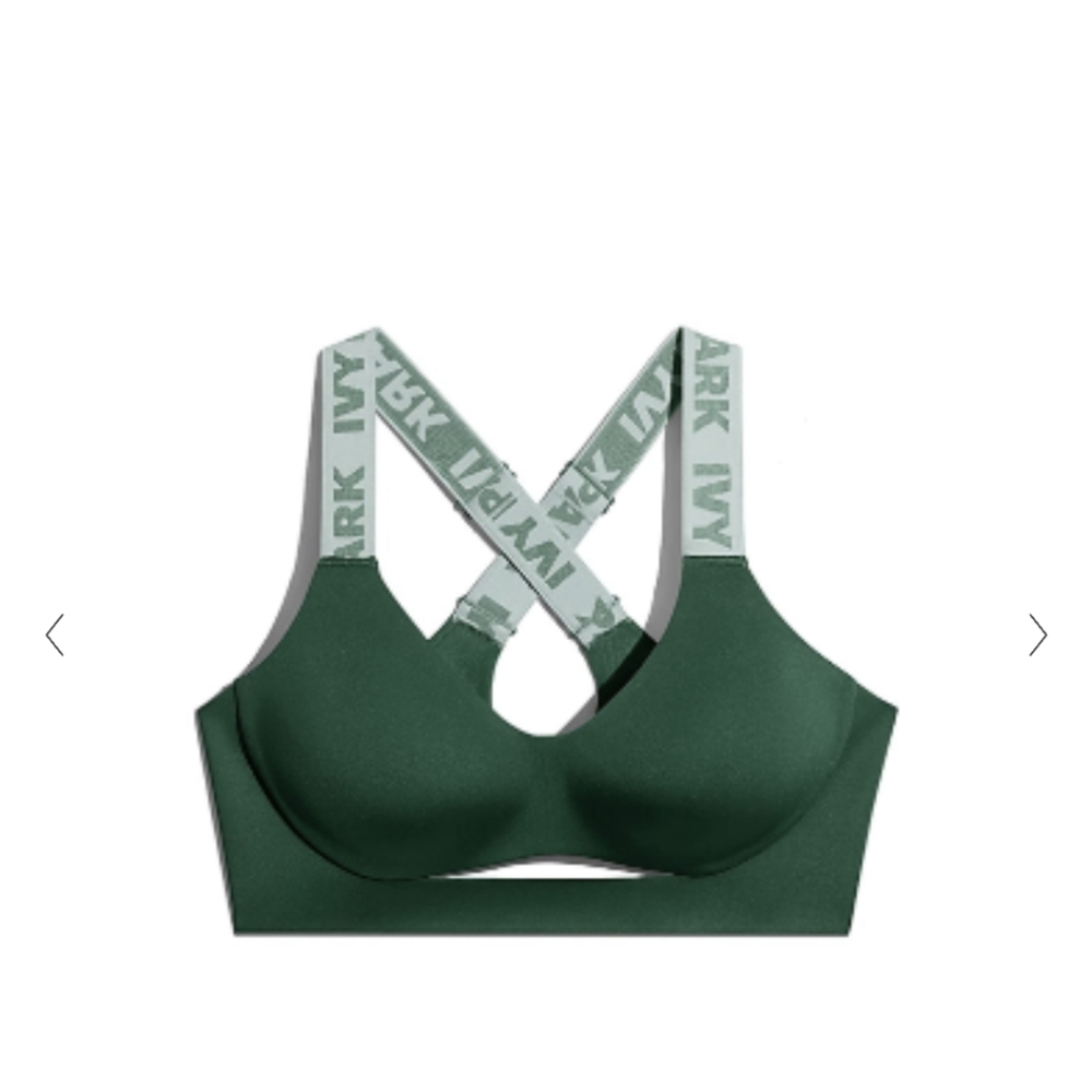 Ivy Park Dark Green Sports Bra, Size 4X